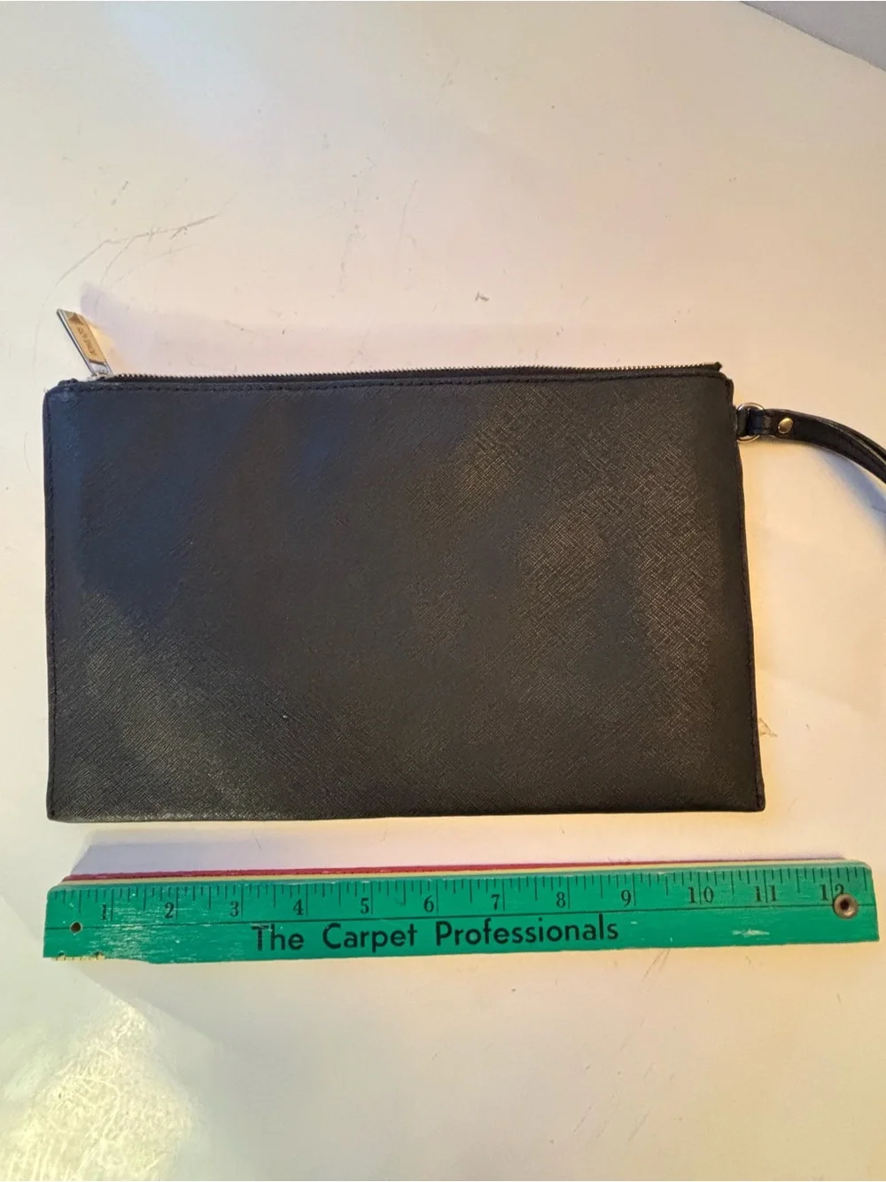 Michael Kors Black Leather Studded Zip Wristlet